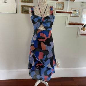 AZULU x Revolve Gitana Camouflage Dress Sz 4